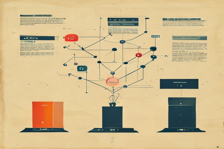 A protocol diagram with the session layer, the handshake arrows, and a session-id token being lifted out and dissolving, leaving a clean single request line landing on any of three identical server instances