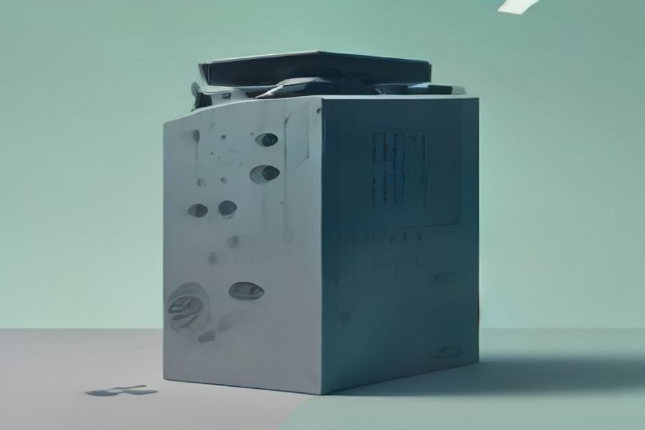 A price axis where a small bright open-weight module rises above two larger dimming flagship slabs, a countdown timer reading August 31 hanging over a managed slab, cool steel with a single mint node at the crossover point