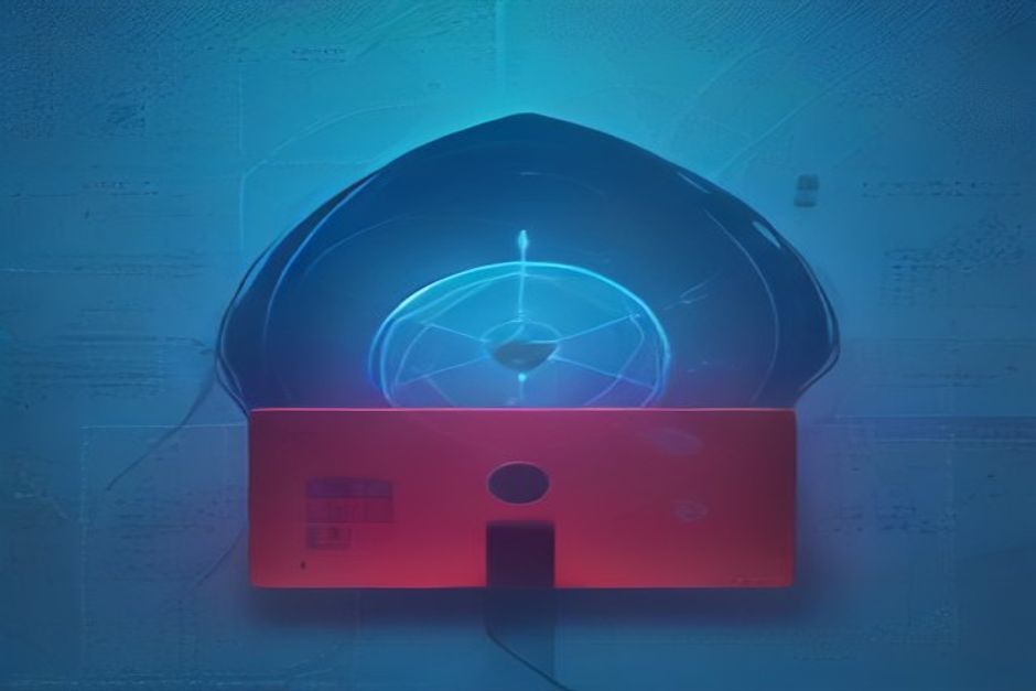 Three separate streams converging on one small founder's desk at dawn — a blue always-on assistant orb bleeding a fine grid of private data (a cursor, a waveform, a map pin) toward a padlock, a red calendar page tearing off at 'Sept 30' as a crowd of tiny human-task icons disperses, and a cool-green efficiency curve bending downward like a falling price — charcoal background, green identity, one blue and one red accent