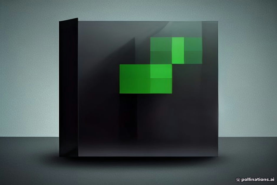 A dark charcoal balance sheet rendered as two stacked bars in IBM Plex Mono — a short bar labeled with a faint '$1' and a taller green bar labeled '$1.70', the gap between them filled with a subtle halftone; below, a single thin amber line ticks upward across four unlabeled quarter marks, the last tick brightest; no logos, no faces