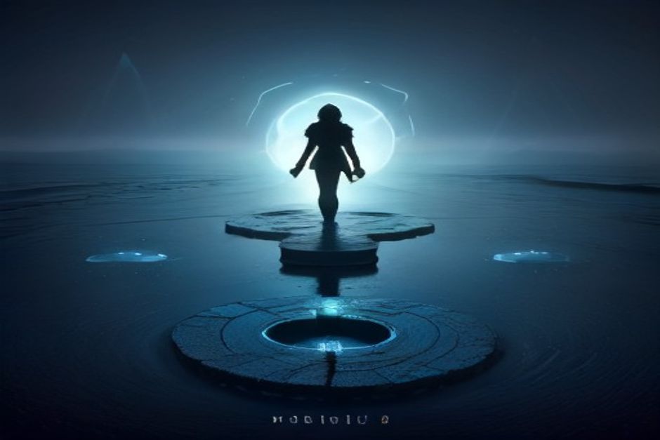 Five numbered stepping stones rising in sequence out of a dark pool toward a bright horizon — a single agent, three stacked memory bands, a long looping arrow, an MCP plug, and a cluster of small linked agents — a clean upward learning path