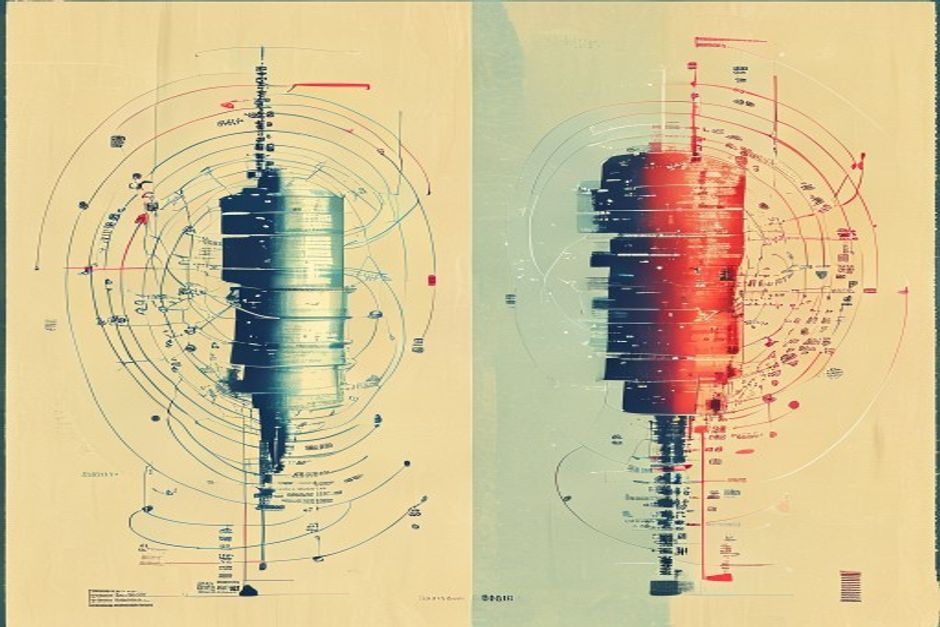 On the left a continuous loop distilling notes into a small SQLite cylinder; on the right a query firing into a vector index and pulling back three ranked chunks — the same memory, two mechanisms, side by side