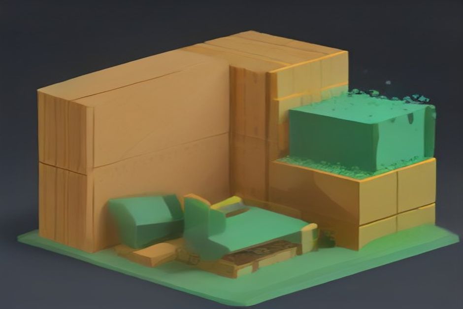 A crowded shelf of model boxes thinning to two survivors and one bright new frontier crate being built behind them, cool steel with a single mint accent on the new crate