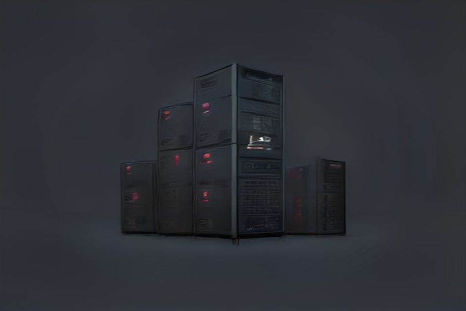 Five labeled server racks arranged in a decision grid, each glowing a different temperature, one of them just a single Postgres elephant already on the shelf