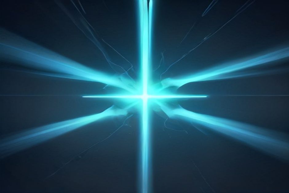 Three parallel lanes of light splitting from a single terminal cursor, one lane a controllable fleet, one a mesh of talking nodes, one a quiet side branch, cool slate with one mint and one blue accent