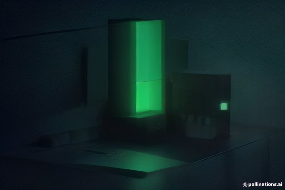 A single glowing green context window shown as a lean vertical bar on a dark charcoal field, most of it empty and calm; to the left a shelf of many small folder-tiles (skills), each showing only a thin one-line label, and a single beam pulling ONE folder's full contents into the window on demand while the rest stay dormant; no text, no logos, green news identity, one amber accent on the active beam