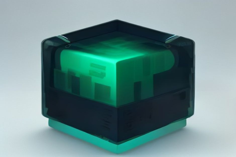 One shared glowing memory core wired to four different vessels — a stack of paper files, a socket-and-plug tool port, a small server box, and a standing humanoid agent — cool steel with a single mint accent on the core