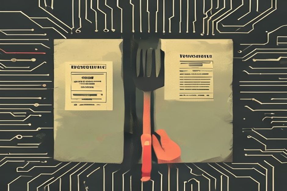 A single fork in a dark circuit: one path a sealed managed box labeled with a config card, the other an open exposed loop of hand-soldered wire the builder is holding — same destination, opposite ownership