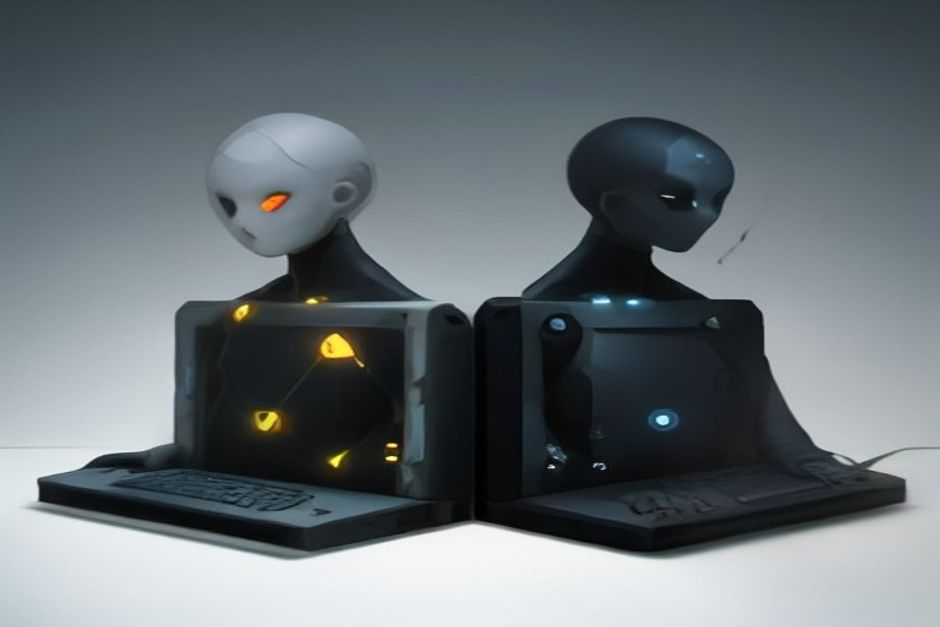 Two terminal agents side by side — one wired to many interchangeable model nodes and owned by the user's laptop, the other a single sealed unit fused to one glowing frontier model — a clean dividing line down the middle