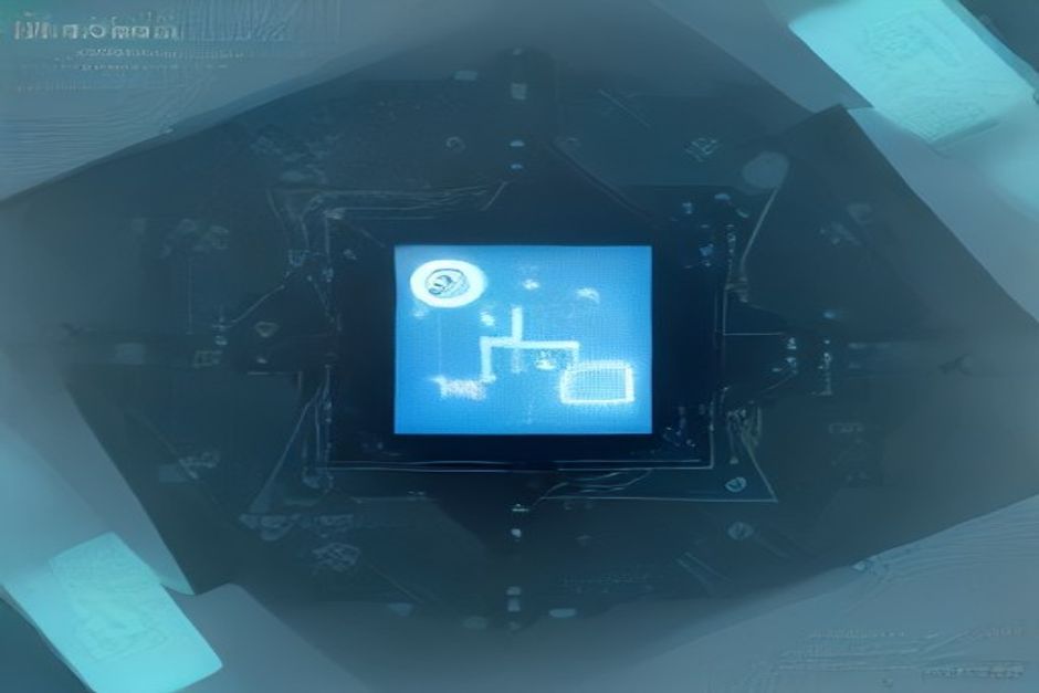 A generated image passing through a cryptographic stamp that embeds a signed manifest, a small visible 'AI' badge in one corner and an invisible machine-readable watermark rippling underneath, cool steel blueprint lines, one mint accent on the seal