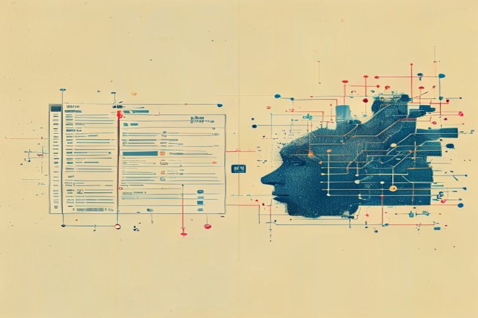 A YAML file on the left transforming into a running multi-agent flow diagram on the right