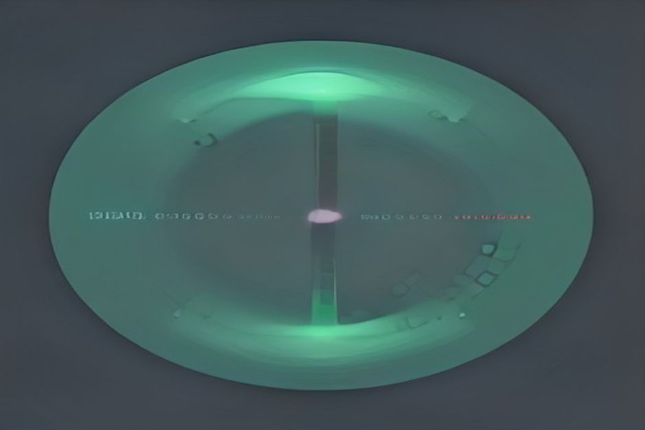 A dark pipeline diagram — a model artifact sliding into a container, the container snapping to zero when the queue empties and back to full when a request lands; a single mint pulse marking the per-second meter