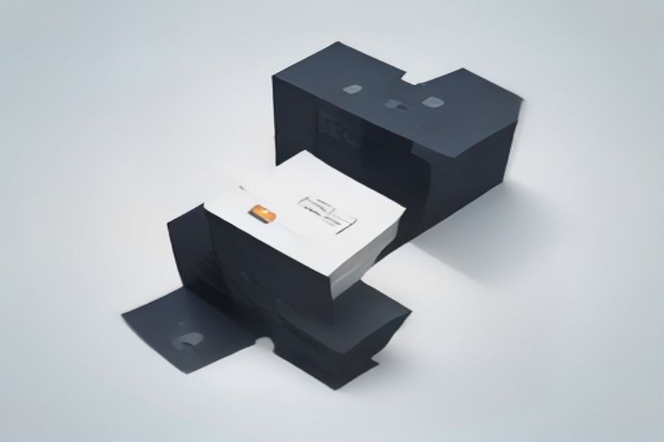 A model spec card split down the middle: the left half printed with hard numbers, the right half a blank scorecard with an empty grade box and a magnifying glass hovering over your own test set beside it