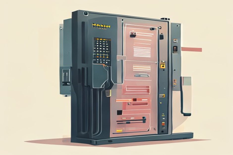 A slim translucent adapter panel bolted onto the front of an existing server rack, funneling a model's requests into the ports that were already there