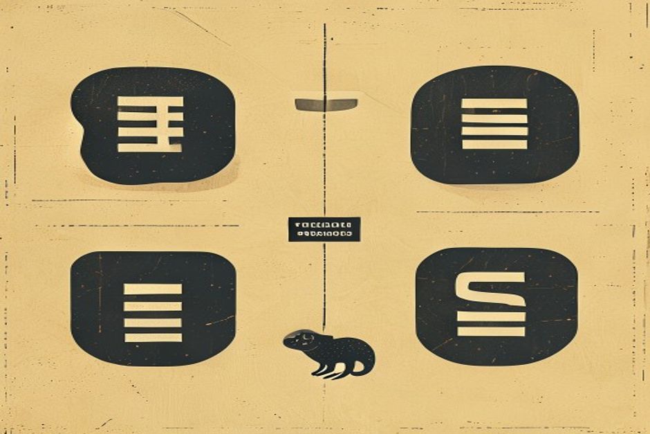 Four labelled server icons — a snake, brackets, a gopher silhouette, a hashtag — converging on one stateless load balancer, monospaced, dark