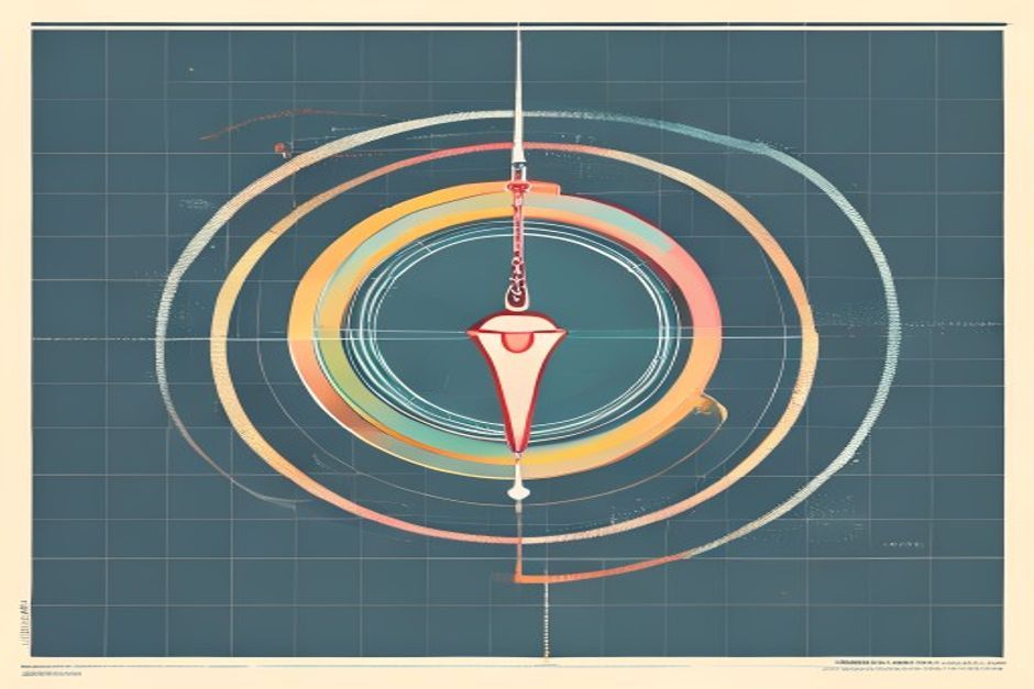 A single task handle at the center, a client probe circling it on a dashed poll loop reading its status, the long job running free of any open wire, monospace status ticks, stark grid