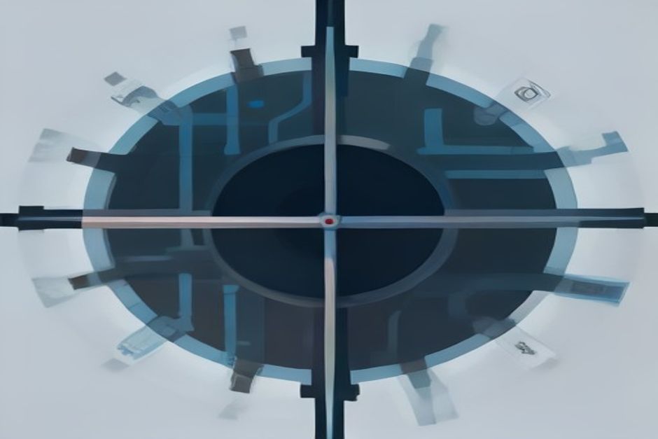 Four coding agents drawing from and writing to one shared glowing memory pool in the center, each connected by a labeled pipe, one pipe passing through a human-shaped gate