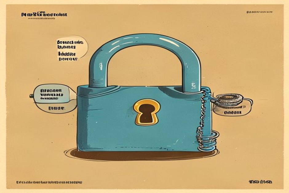 An open padlock rendered in the flat blue of an open-source badge, its shackle being drawn shut by a thin metered chain of coins — the word FREE fading on one side, a price tag emerging on the other