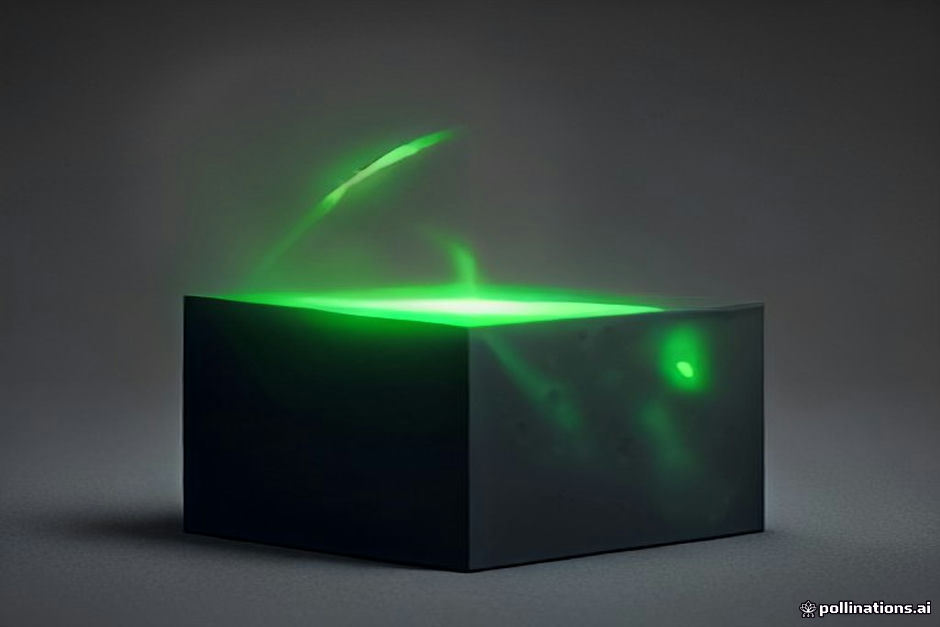 A dark charcoal field holding two identical small matte cubes side by side, a thin green bracket spanning both to mark a single combined volume, with a faint segmented bar beneath them filled almost to the end and a small unfilled remainder glowing amber; no text, no logos, IBM Plex Mono tick marks along the bar