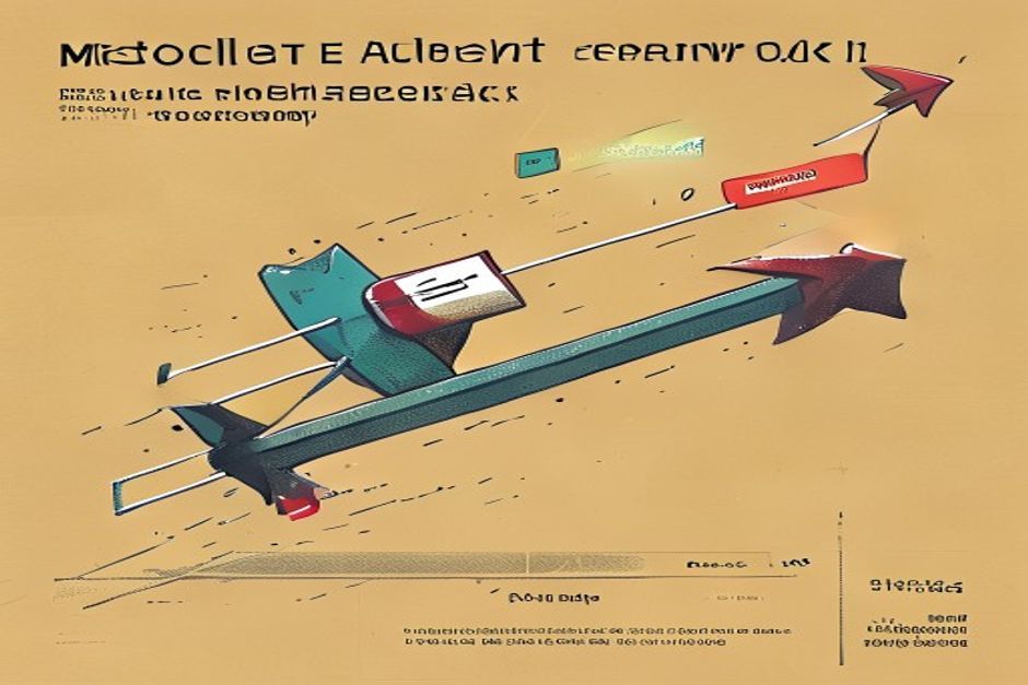 An agent's turn drawn as a moving arrow mid-flight, a small side-message dropping in from above and merging into the arrow's path at the next node; clean directional lines, one accent color for the injected message