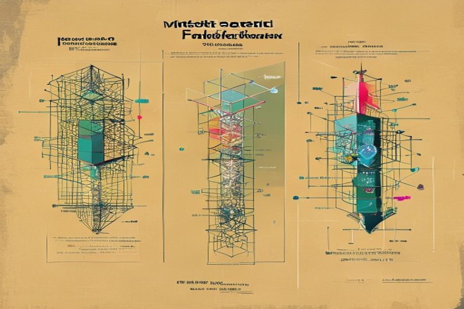 Three structurally distinct scaffolds — a protocol lattice, a small core ringed by modular blocks, and a flowchart of steps and events — arranged side by side, one to be chosen