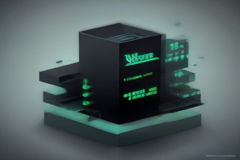 A stepped stack of glowing model tiers rising from a single small chip to a rack of servers, dark charcoal field, green news identity, no text, no logos