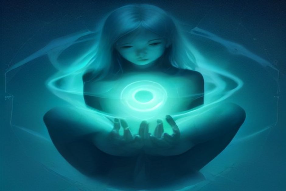 Three nested translucent layers of memory in an AI agent — a bright small inner core, a mid ring, and a vast faint outer field — cool teal and slate, one warm node passing inward from the outer ring to the core
