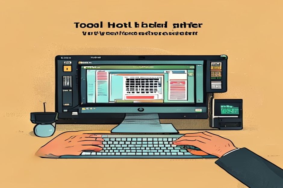 A single desktop computer whose screen shows a smaller computer, which shows a smaller one again, each running a different task — browser, terminal, files — one hand at the outermost keyboard