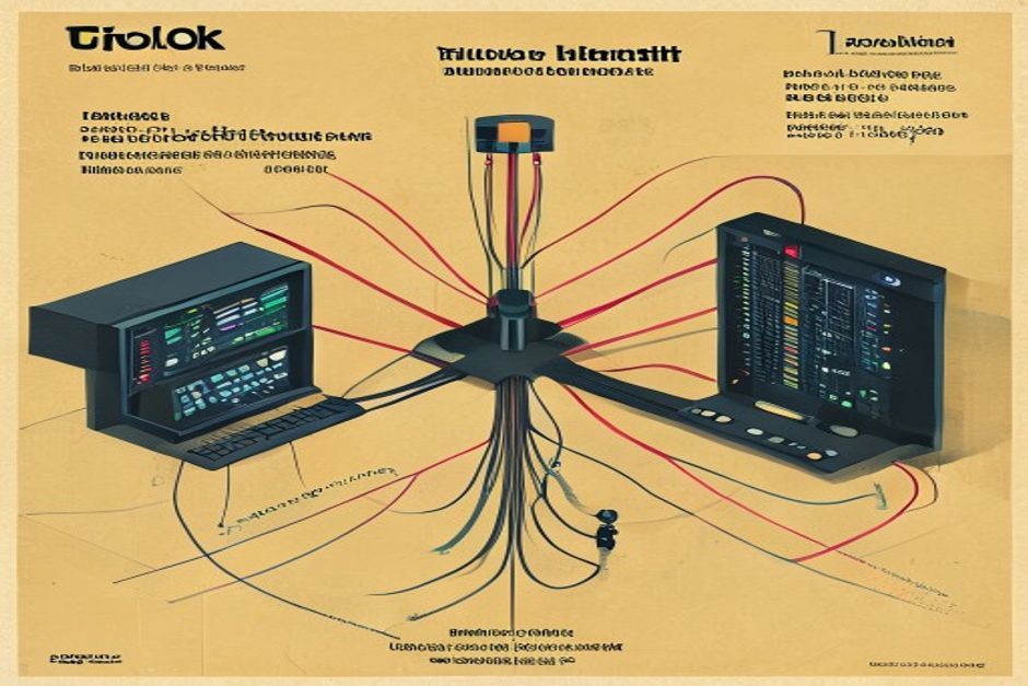 A single terminal prompt at the center branching into three distinct output paths — one to a human at a keyboard, one to a headless server rack, one to an embedded panel inside another application's window — the three routes drawn as clean equal wires from one core