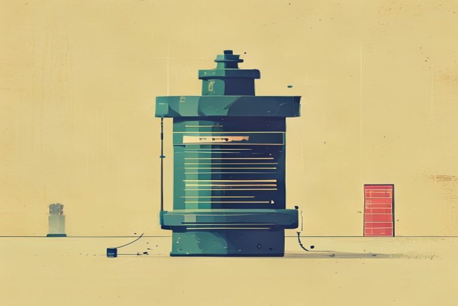An AI coding session shown as a single continuous pipe, with three nested security gates inside the pipe catching and repairing flaws in-flight before the code reaches a commit stamp at the far end