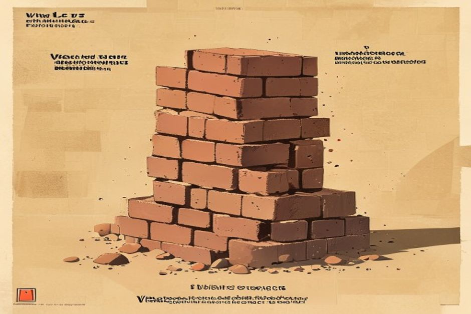 A single labeled brick at the base of a tall structure quietly dissolving into the mortar between every other brick — the one named block becoming indistinguishable from the wall it holds up, the wall standing unchanged