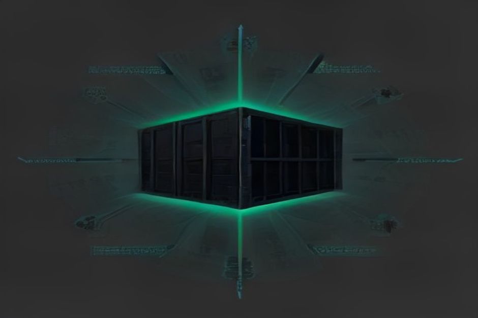 Six labeled server racks of different sizes on a price grid, a single small GPU highlighted against one giant 8-GPU node, cool slate with one mint accent on the cheapest raw box
