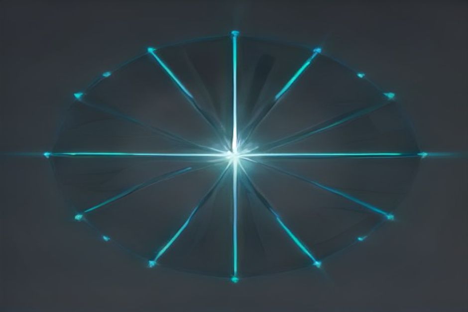 A dense lattice of glowing memory nodes fracturing at the edges into gray static and duplicated ghost-copies, one clean query thread struggling to find the bright node through the rot, cold steel and a single mint accent
