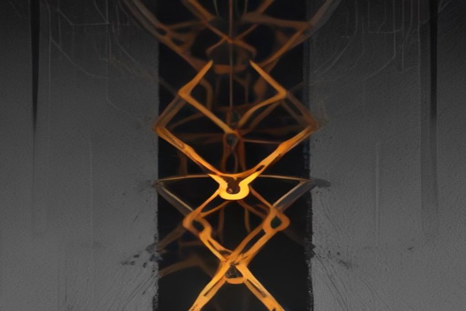 A long chain of identical agent steps where each link is imperceptibly more corroded than the last, ending in one link that looks intact but has quietly snapped, cool grey and warning amber